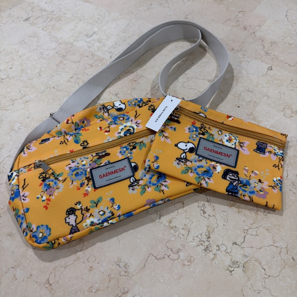 Gaenmesn NWT Charlie Brown Limited Edition Crossbody Bag Wallet